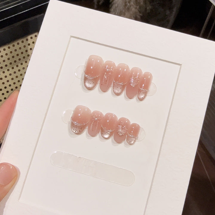 Elegant French Tip Press-On Nails Stornfield 1789800744