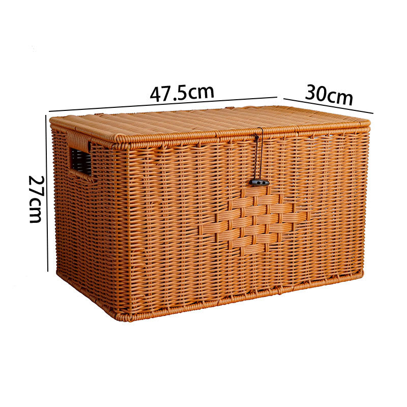 Woven Storage Chest with Lid Stornfield