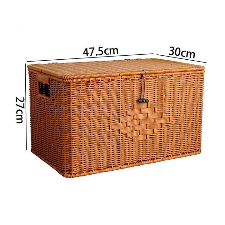 Woven Storage Chest with Lid Stornfield
