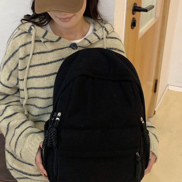 Backpack Made of Durable Ribbed Material Stornfield