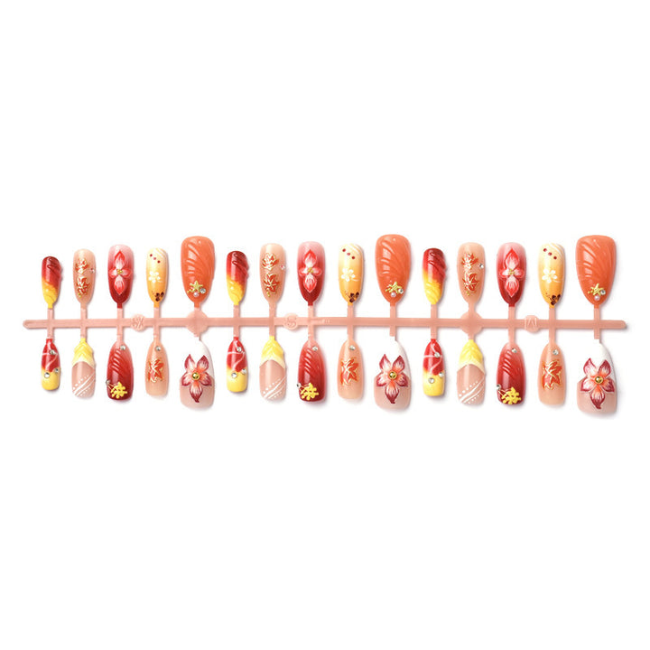 Artistic Floral Press-On Nail Set Stornfield 1790636735