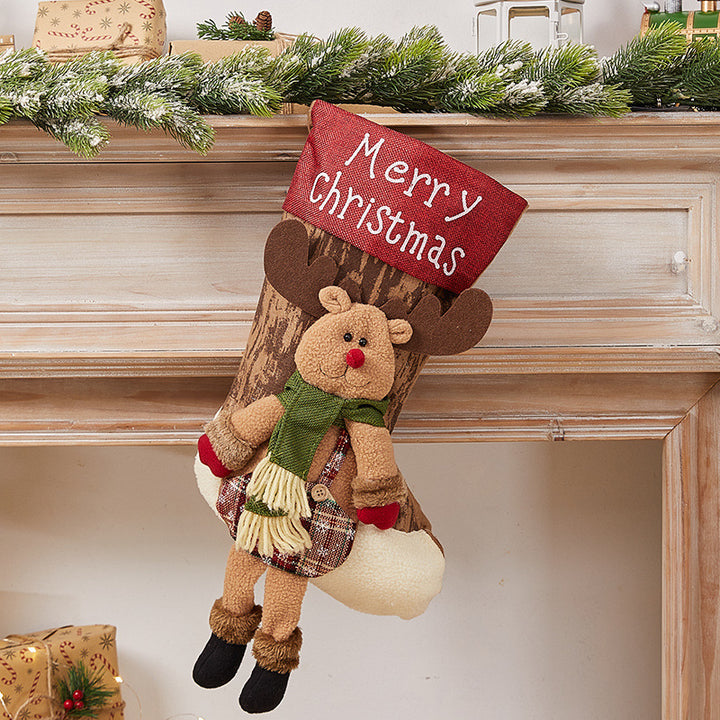 Festive Christmas stocking with nostalgic design Stornfield