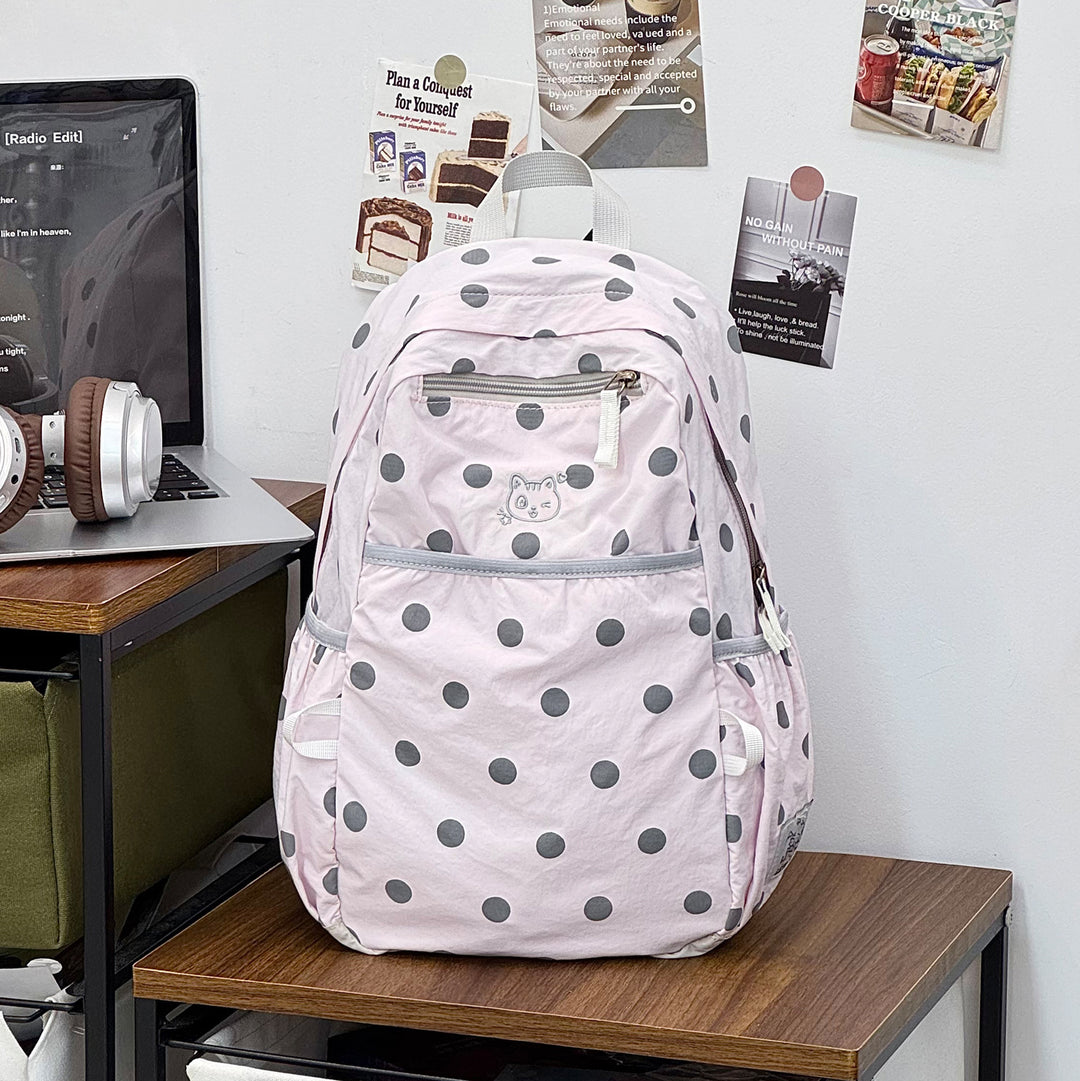 Stylish Polka Dot Casual Backpack Stornfield 1791205343