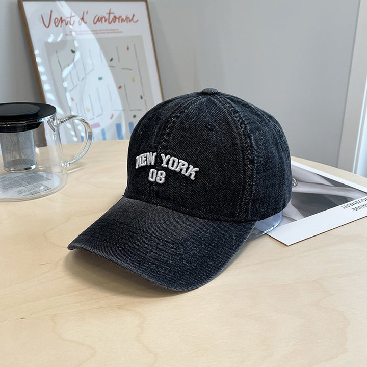 Men's Distressed Denim Baseball Cap Stornfield