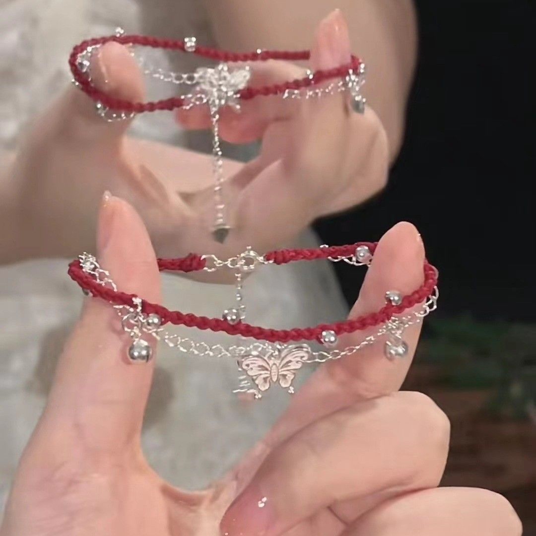 Butterfly Charm Macrame Bracelet Stornfield
