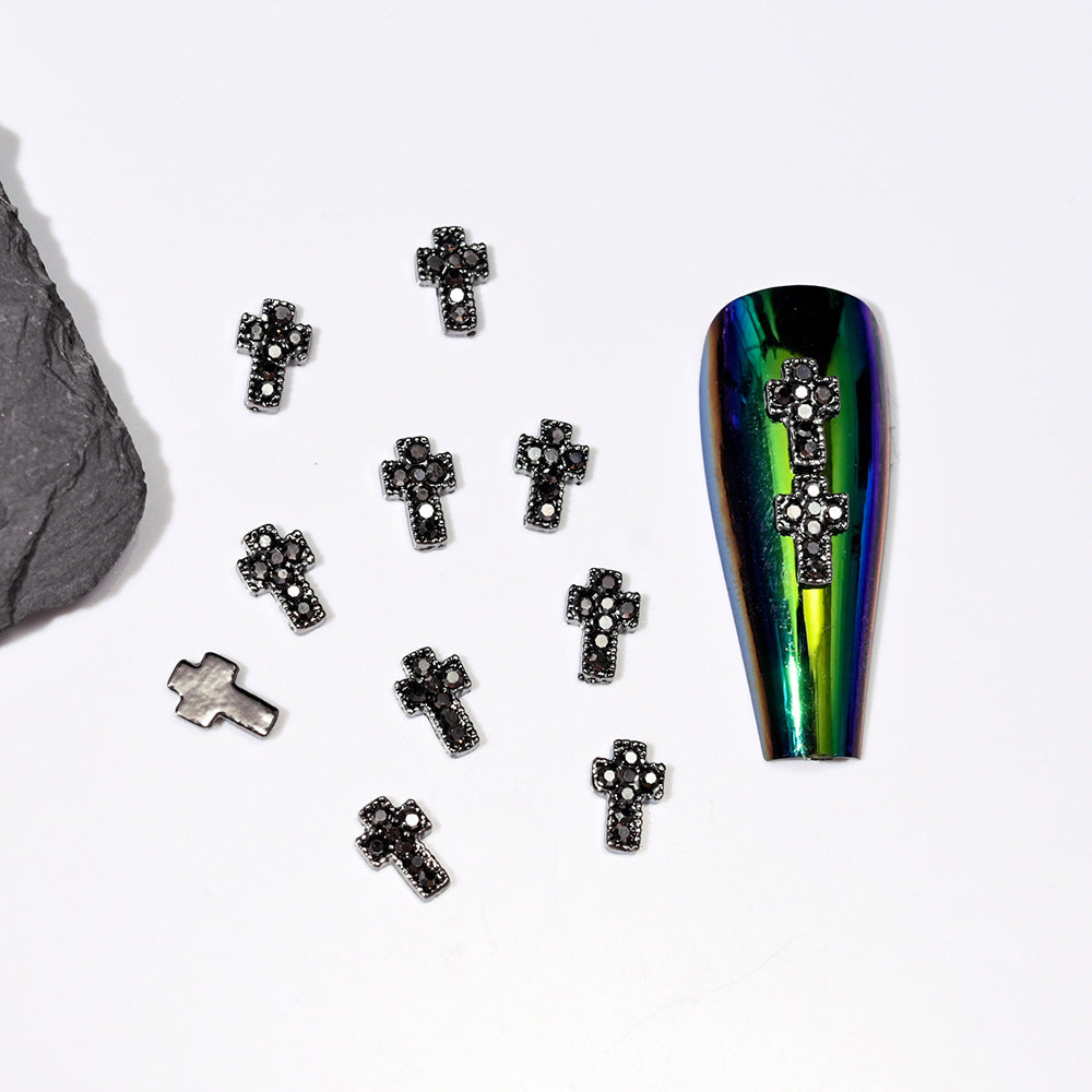 Cross-Shaped Nail Art Embellishments