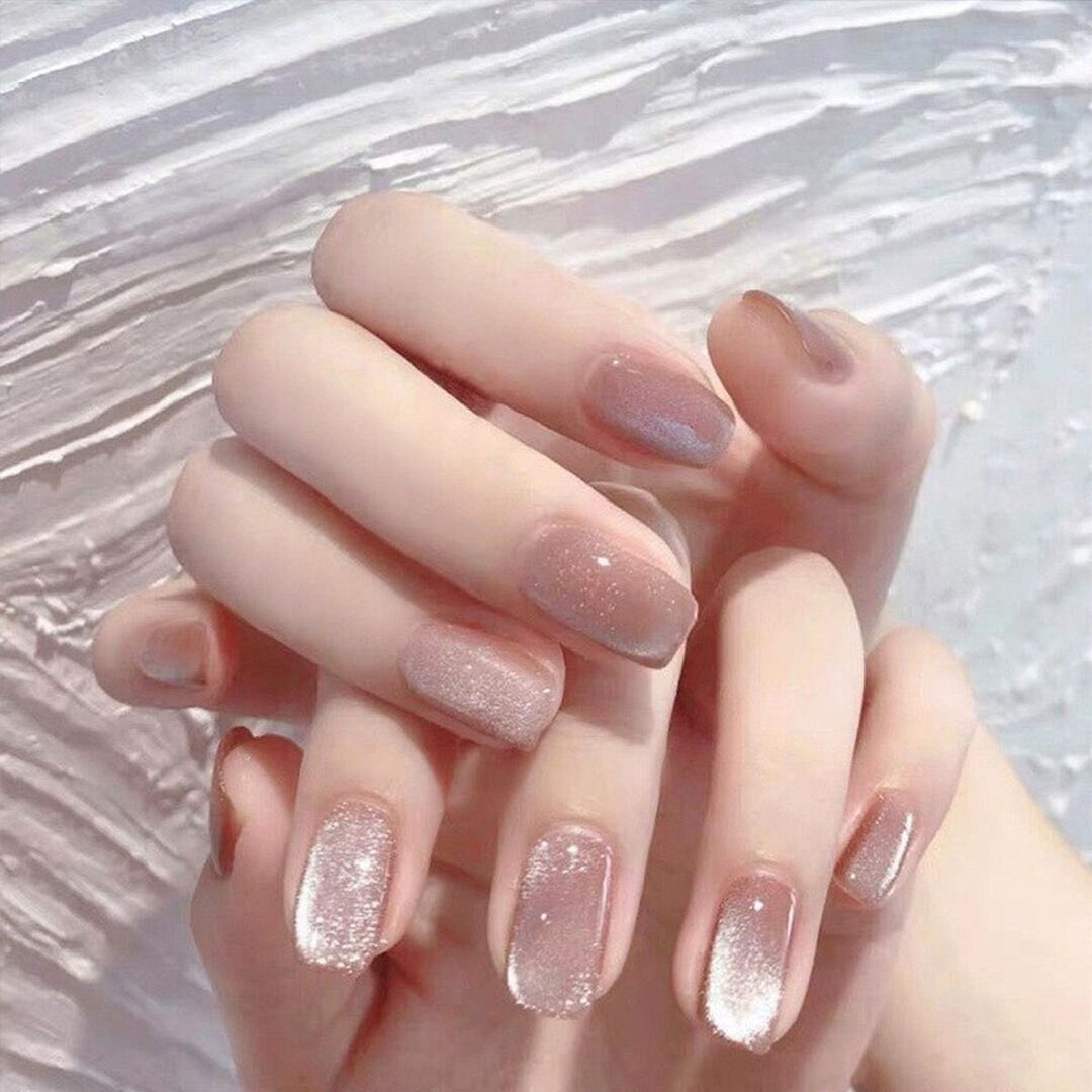 Artificial nail set with elegant glitter finish Stornfield