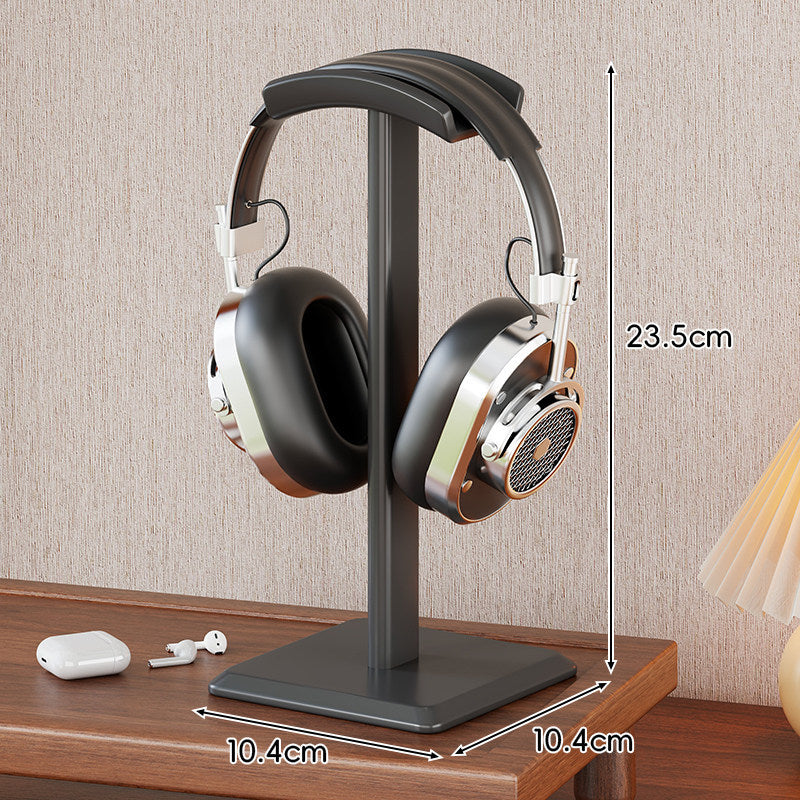 Premium Vertical Headphone and Audio Gear Stand with Cushioned Headrest and Anti-Slip Weighted Base