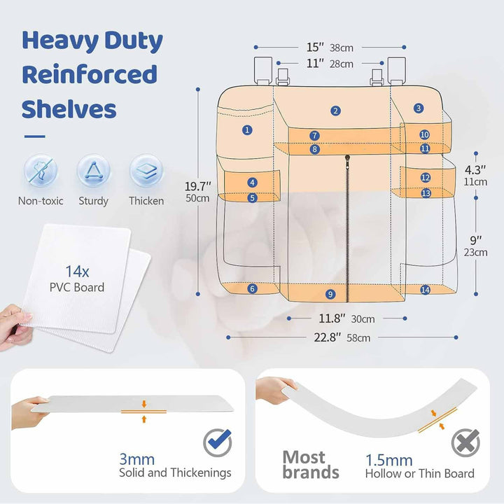 Practical storage bag with multiple compartments Stornfield
