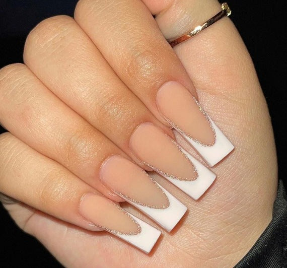 Elegant French Tip Nail Art Enhancements Stornfield
