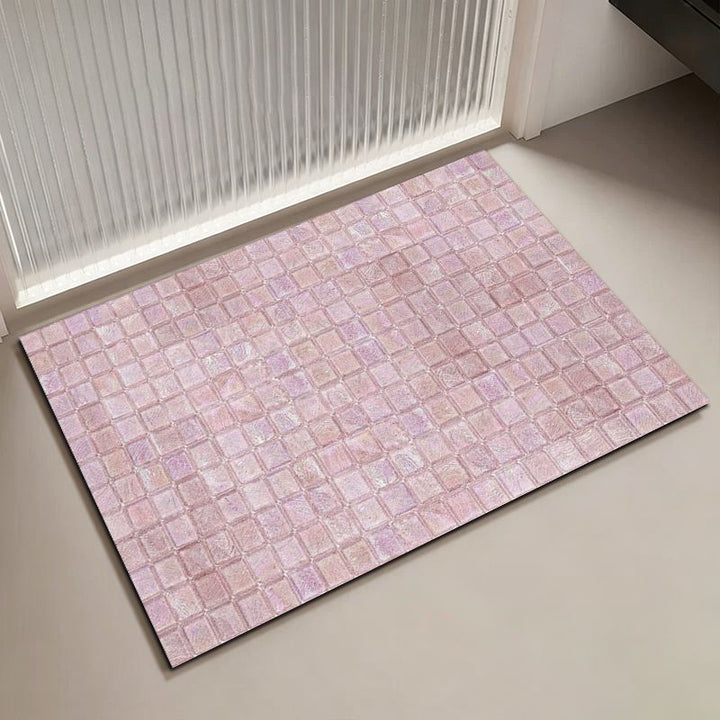 Mosaic Pattern Bath Mat Stornfield