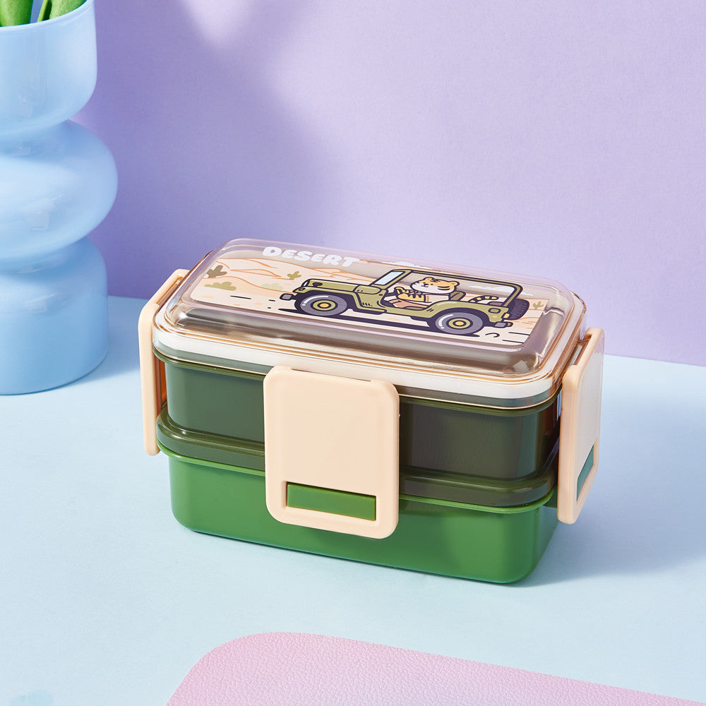 Multi-Layered Space-Themed Lunch Bento Box