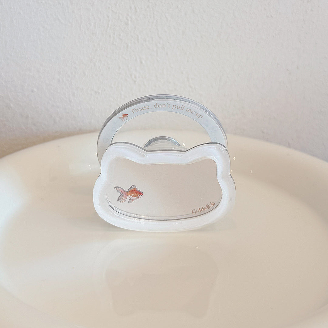 Romantic ceramic coaster with cat motif Stornfield