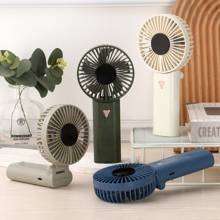 Ladies portable hand fan with rechargeable battery Stornfield