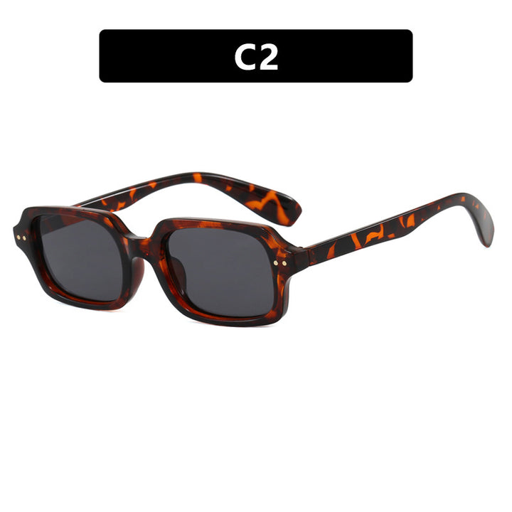 Ladies stylish square sunglasses with striking accents Stornfield