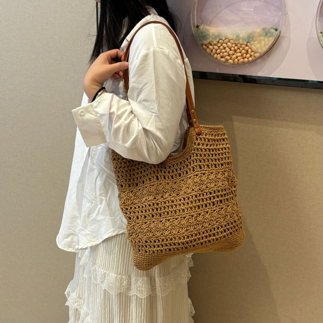 Handcrafted coarse mesh tote bag Stornfield