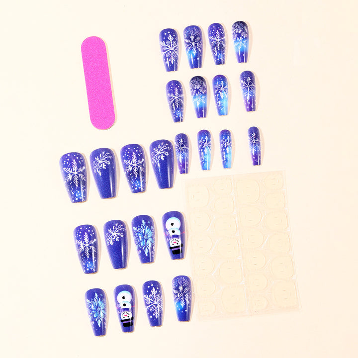 Winter-Themed 3D Nail Art Extensions Stornfield