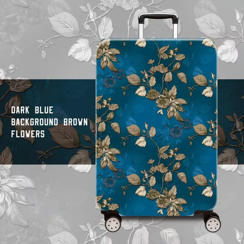 Ladies hard shell suitcase with floral accents Stornfield