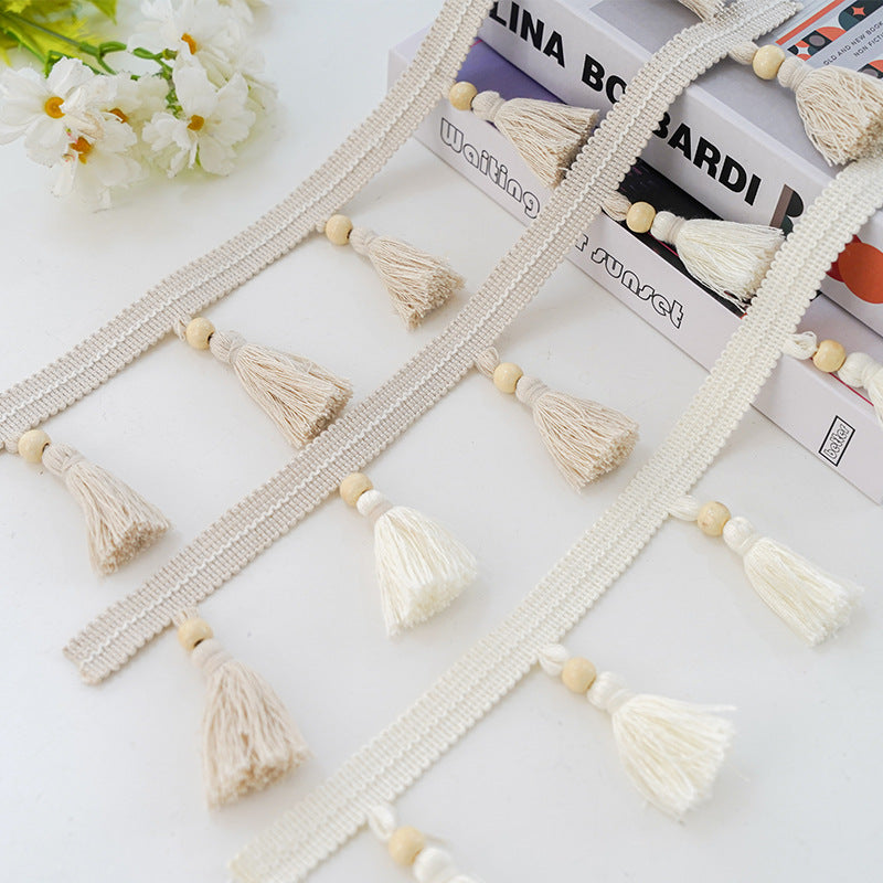 Decorative curtain with tassel trim Stornfield