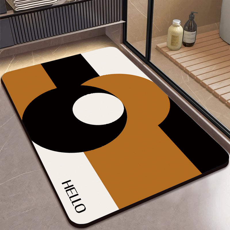 Modern Abstract Bath Mat Stornfield