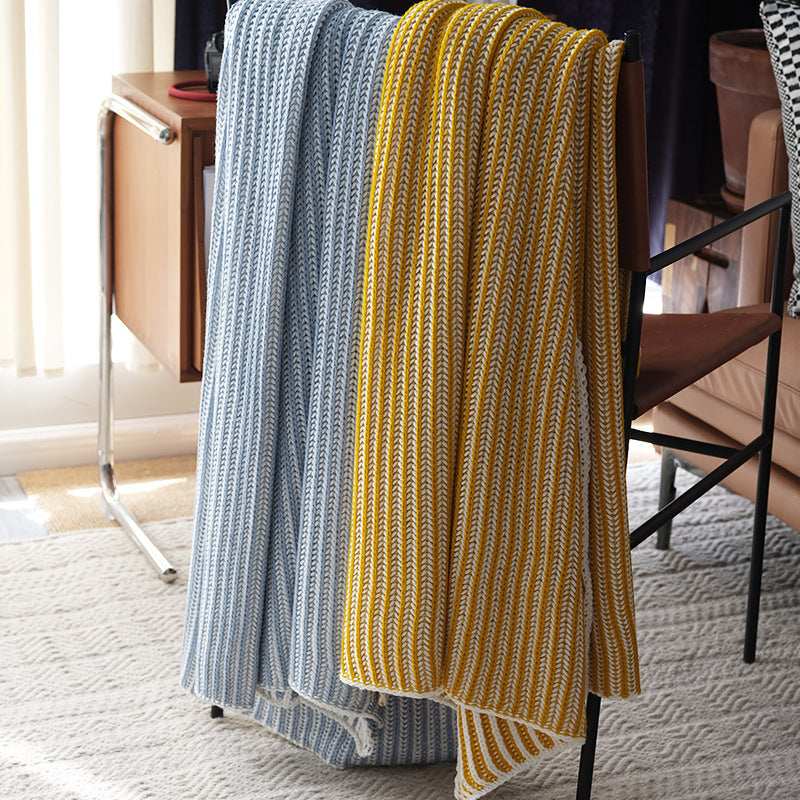 Stylish Knitted Throw Blanket