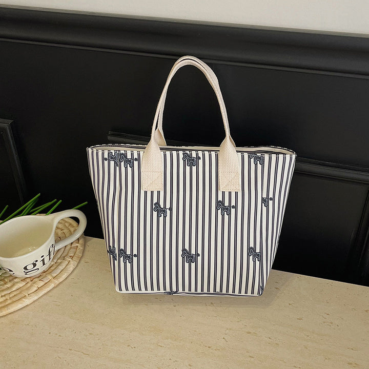 Playful Animal Print Tote Bag
