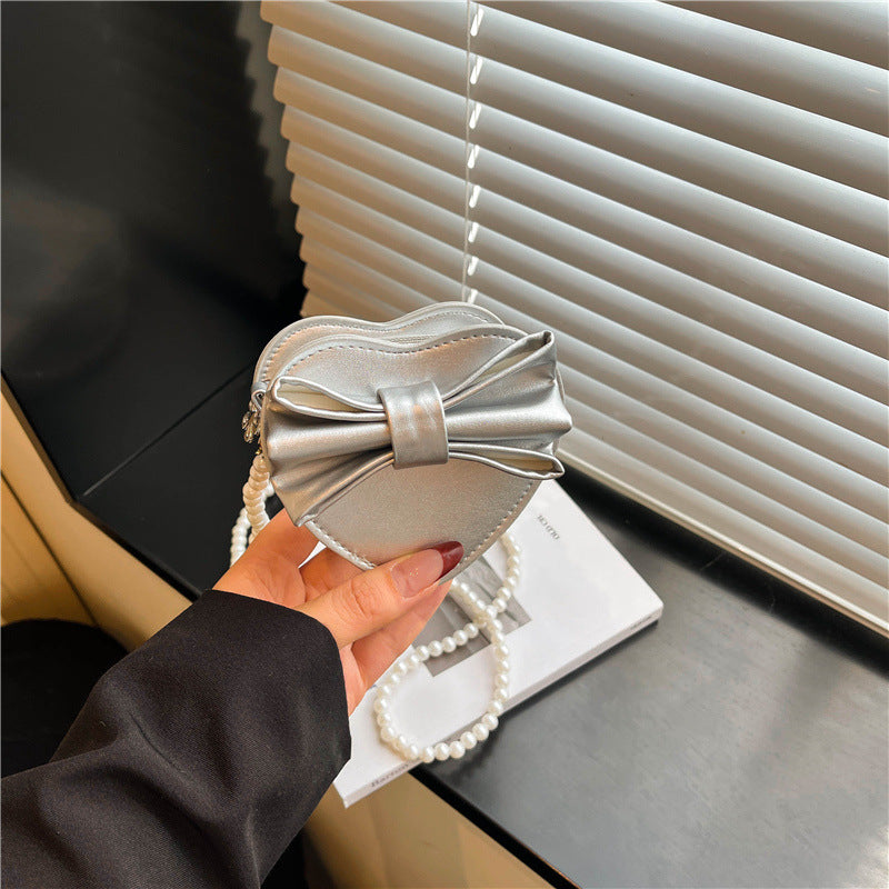 WoHeart-Shaped Bow Clutch Bag Stornfield