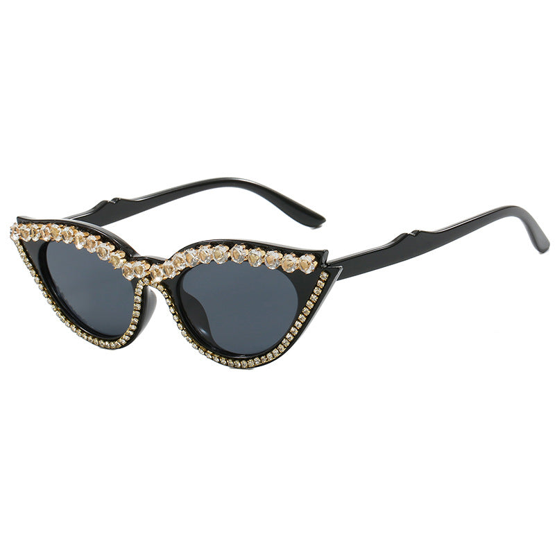 Women's Cat-Eye Sunglasses with Sparkling Rhinestones Stornfield