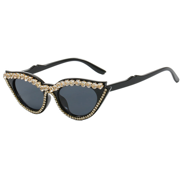 Women's Cat-Eye Sunglasses with Sparkling Rhinestones Stornfield