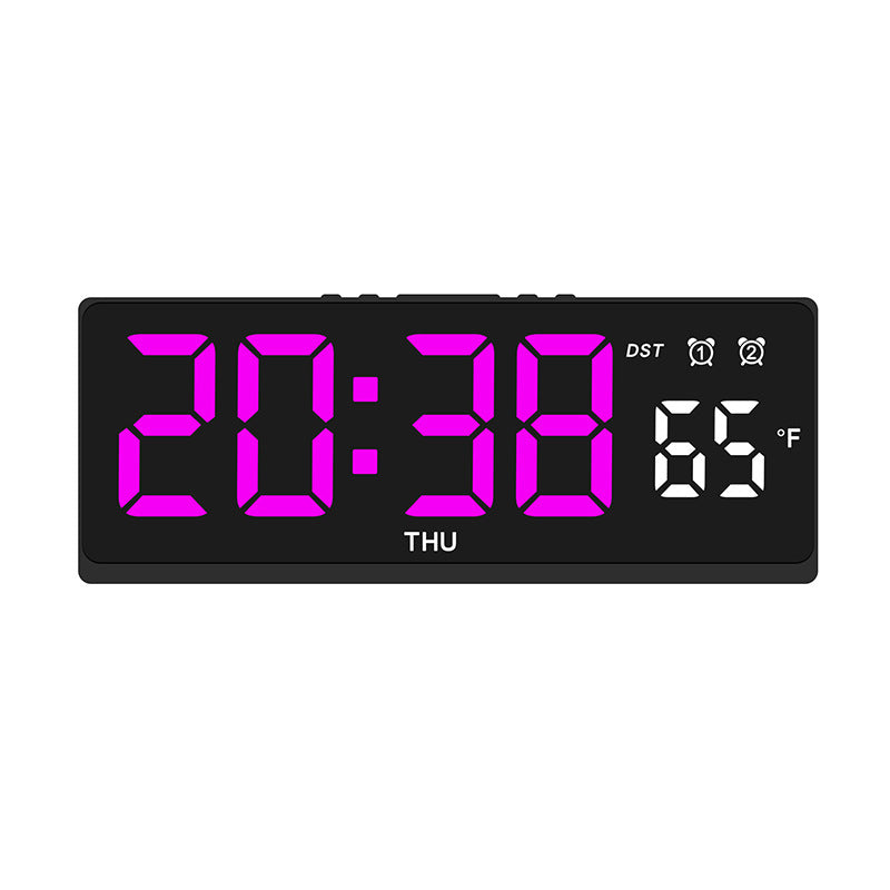 Digital alarm clock with large LED display and weather forecast Stornfield