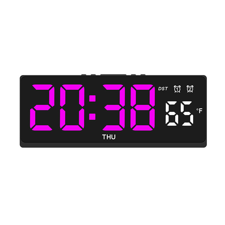 Digital alarm clock with large LED display and weather forecast Stornfield