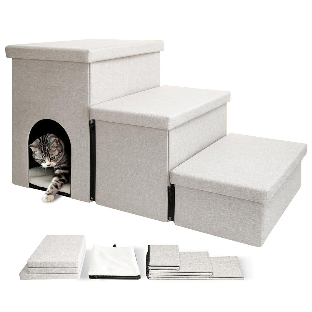 Multi-Level Pet Step Stool with Hideaway Stornfield