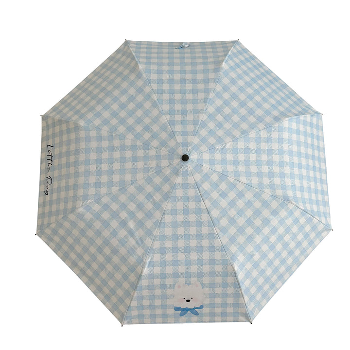 Ladies Foldable Umbrella with Playful Dog Design Stornfield