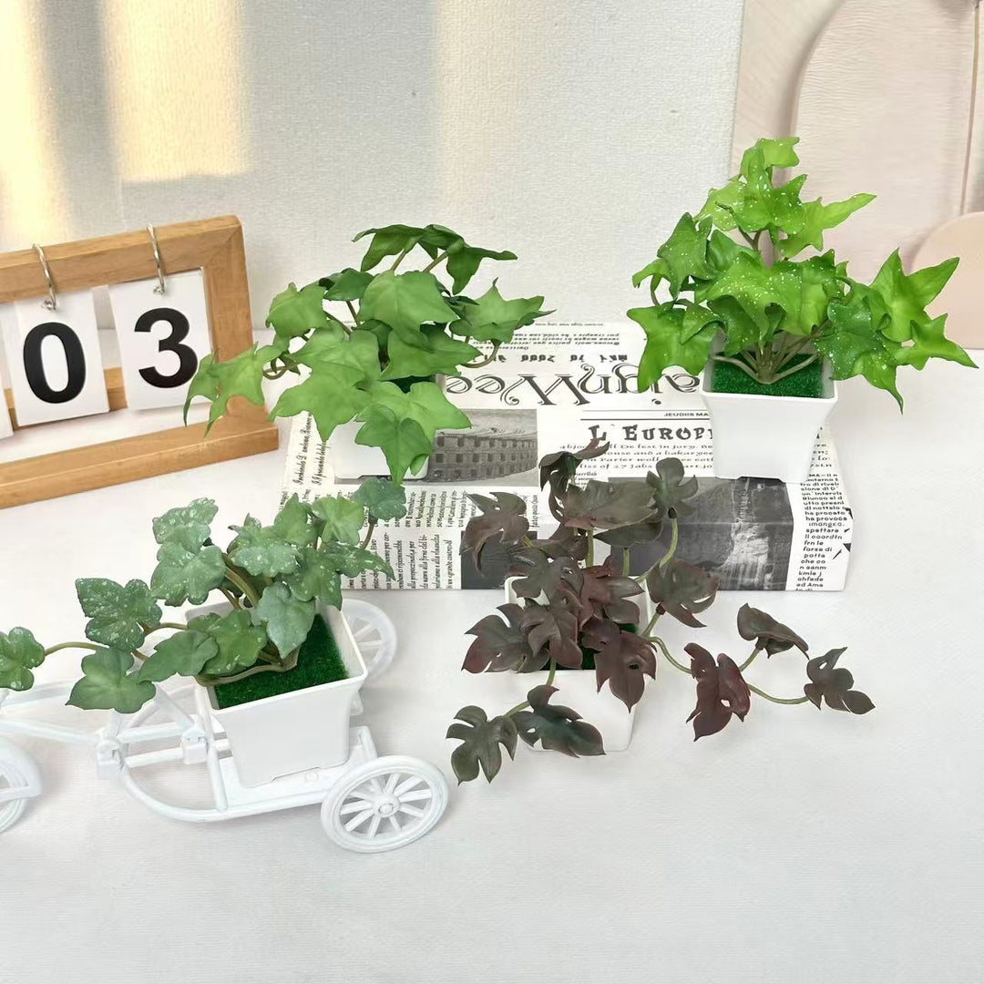 Lifelike Ivy Plant with Modern Pot