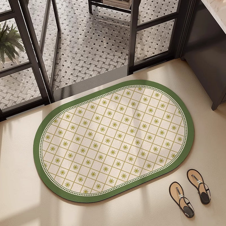 Floral Embroidered Bath Mat Stornfield