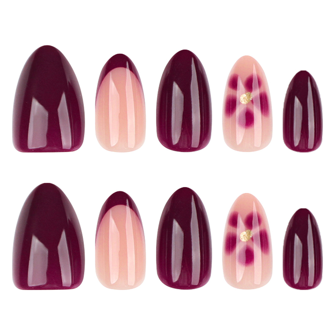 Glamorous nail art with floral accents Stornfield