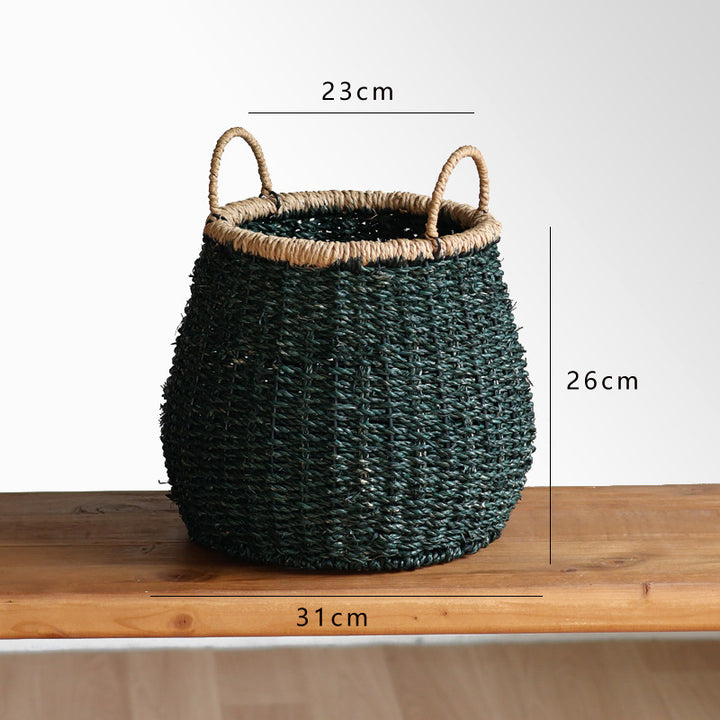 Handcrafted storage basket with natural details Stornfield