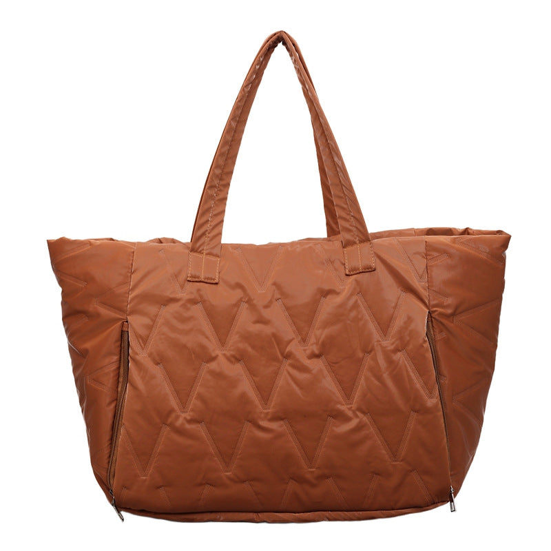 Spacious Quilted Travel Tote Stornfield