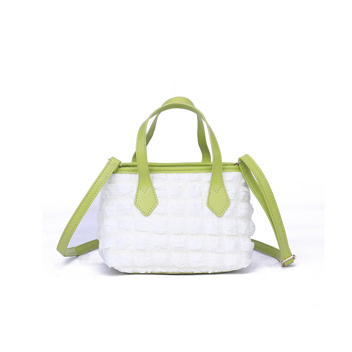 Textured Mini Satchel Handbag