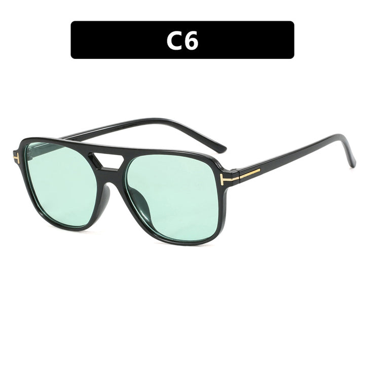 Women trendy square sunglasses with detailed frame Stornfield