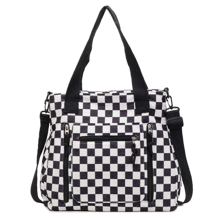 Versatile Checkered Tote Bag Stornfield