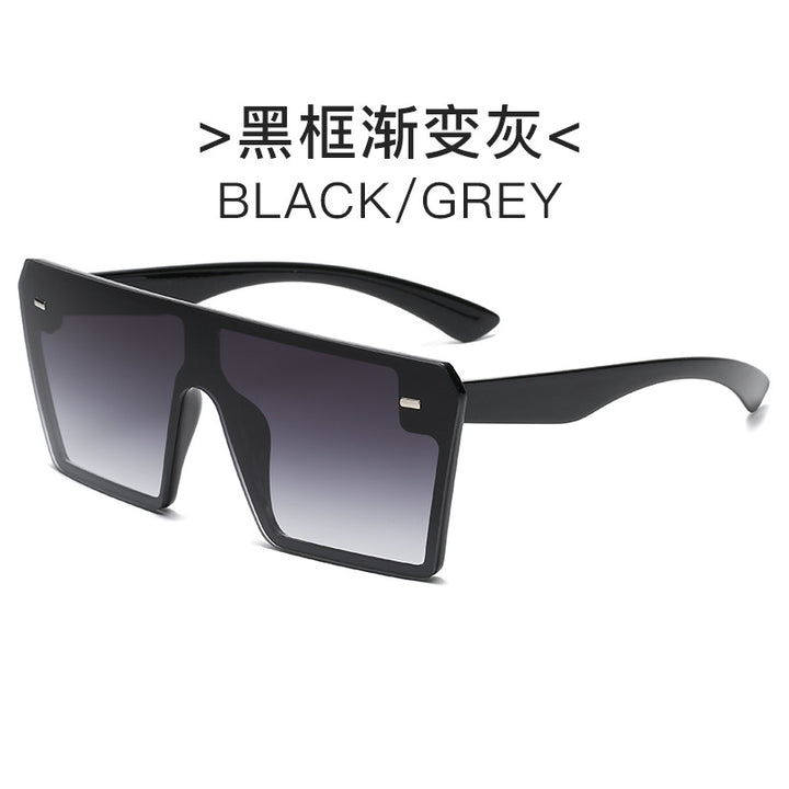 Women's futuristic sunglasses with oversized rectangular frame Stornfield