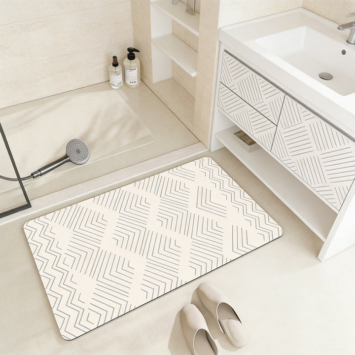 Artistic Cat-Themed Bath Mat Stornfield