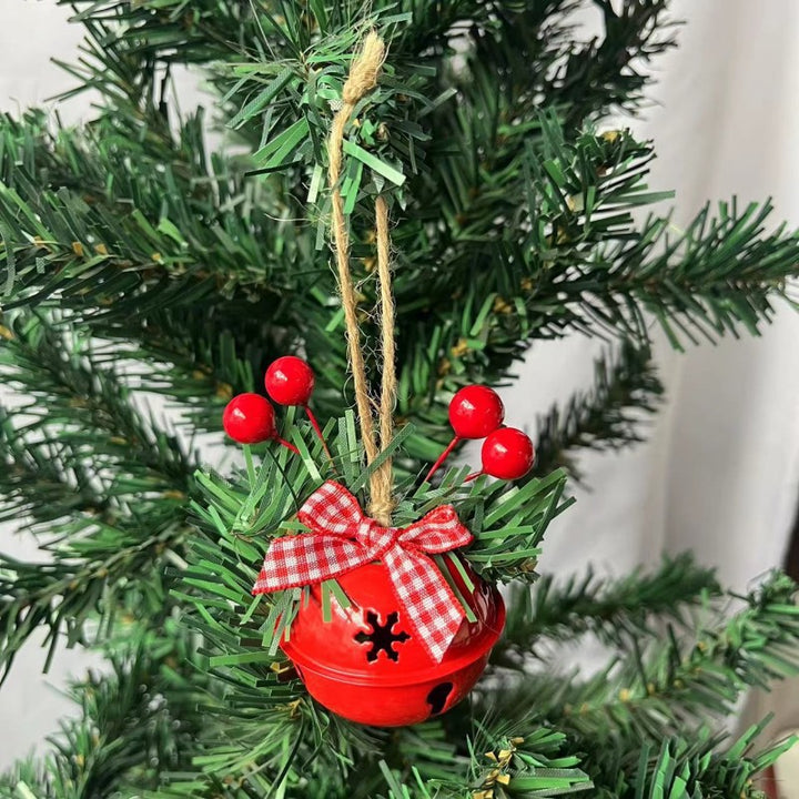 Christmas bell with decorative wreath