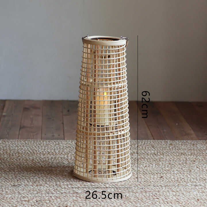High-quality basket lamp in natural design Stornfield