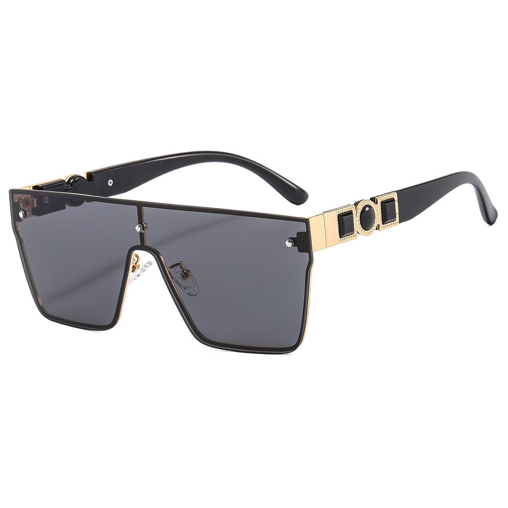 Women's oversized transparent sunglasses with fashionable frame Stornfield