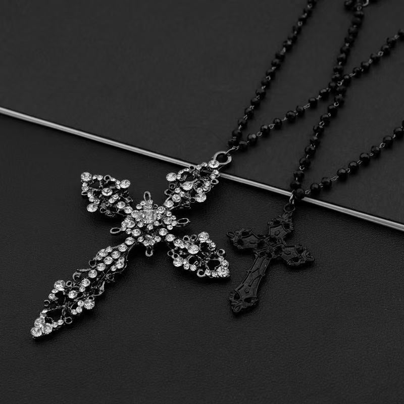 Dual-Layered Cross Pendant Necklace Stornfield