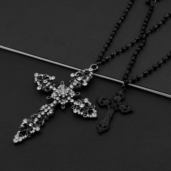 Dual-Layered Cross Pendant Necklace Stornfield