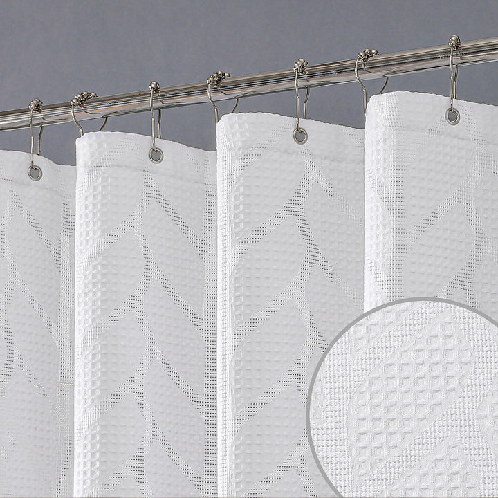 Textured Embossed Shower Curtain Stornfield