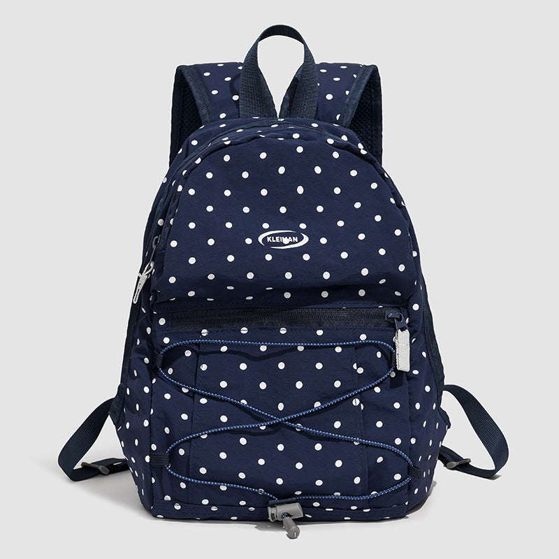 Trendy Polka Dot Casual Backpack Stornfield